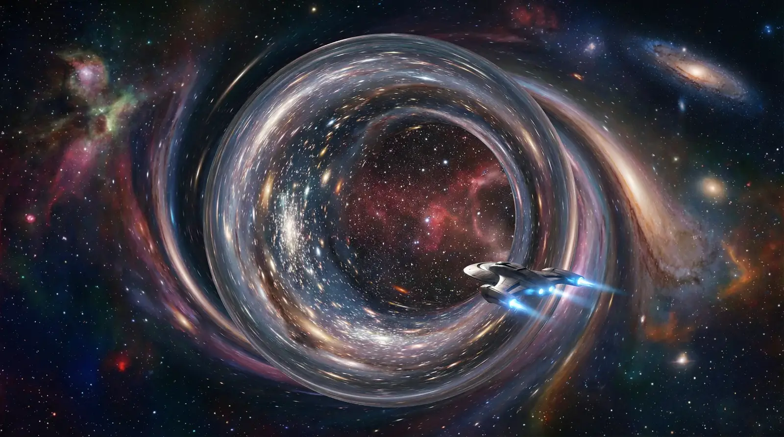 海角视频 - 虫洞穿越科幻插画